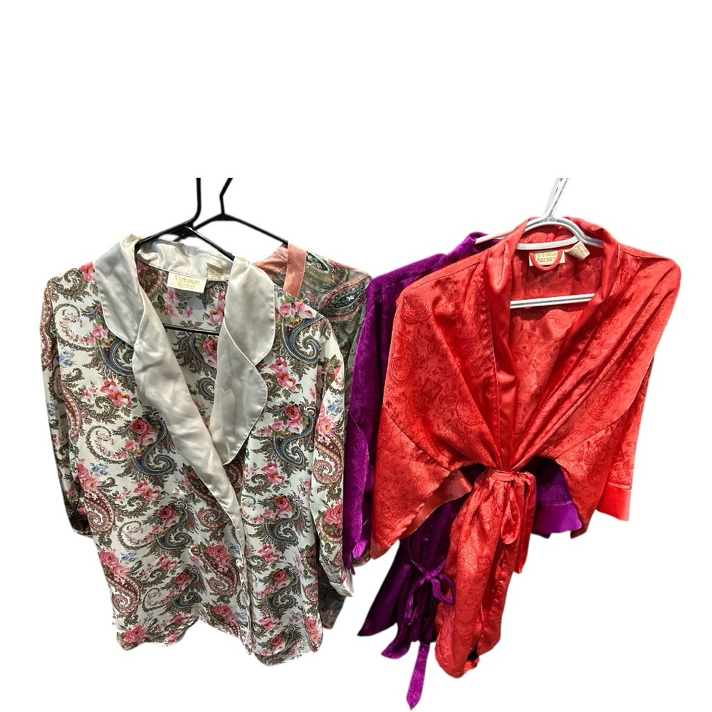 Vintage 90s/Y2K Lot of Victoria’s Secret Satin Loungewear – 4-Piece Bundle